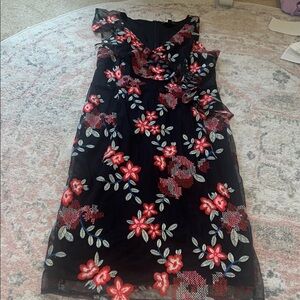 NWOT ! Sam Edelman Pink Sheath Midi Dress V-neck Flutter Sleeveless